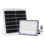 Reflector Led Solar 1,000 Lm Con Panel Y Control # Asl-001 Color De La Carcasa Gris Color De La Luz Blanco Frío