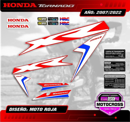 Kit Calcos - Gráfica Tornado 250 2018 - Especiales