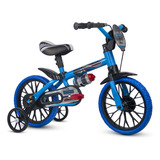 Bicicleta Infantil Aro 12 Menino Veloz Azul/preta - Nathor