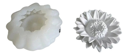 Molde Silicón Flor Girasol Margarita Rosa Vela Jabon Pasta 