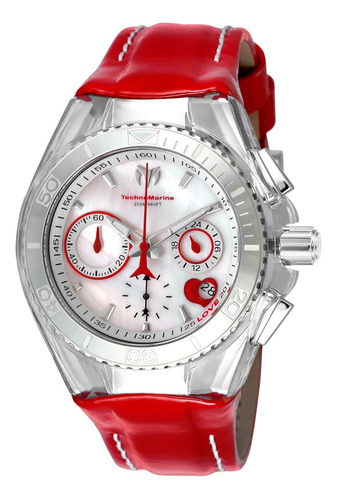 Technomarine Tm- Cruise - Reloj Analógico De Cuarzo Rojo P.