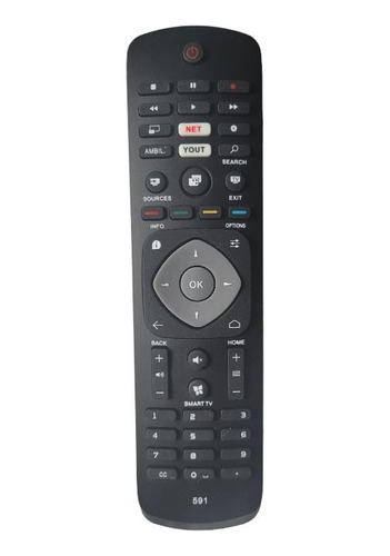 Control Remoto Para Smart Tv Philips Lcd591 Youtube Netflix