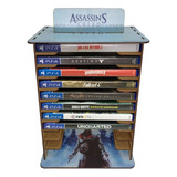 Porta 11 Jogos Físico Assassins Creed 22x16,3x29,4 Mdf Cor Adesivada