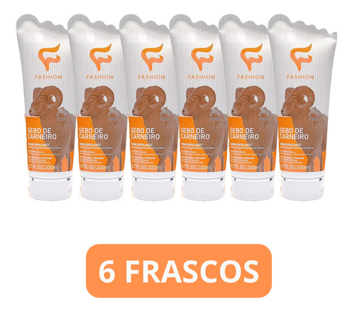 Kit 6 Creme Sebo De Carneiro Pés Esfoliante Fashion Atacado