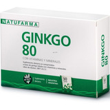 Natufarma Ginkgo Biloba 80 Circulacion Memoria X 30 Comp