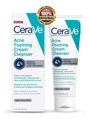 Cerave Acne Foaming Cream Cleanser Americano Original