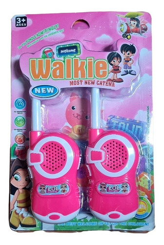 Walkie-talkie Radio Comunicador Infantil Até 100m Princesas 