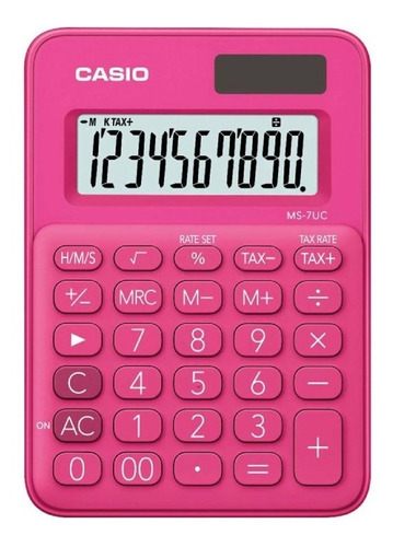 Calculadora Mini De Escritorio Casio Ms-7uc-rd