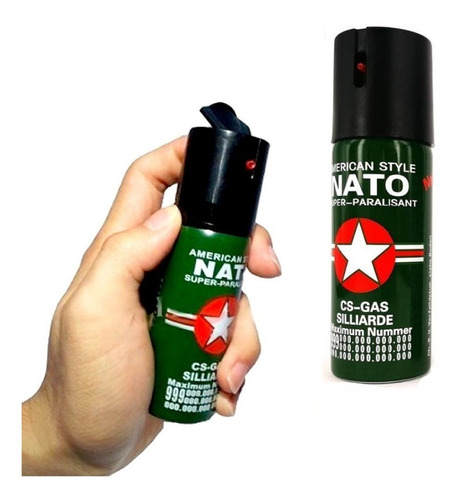 Gas Pimienta Mediano 60ml Nato Spray Defensa Personal