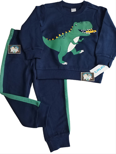 Conjunto Dinosaurio Sudadera Carter's Para Niño Talla 2t. 