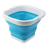 Cubo Plegable Con Asa, 3000ml, Azul, Cuadrado 1ud.