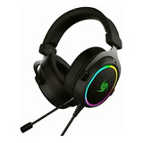 Audifonos Vsg Gamer Singularity Alambricos Negro Para Pc Usb