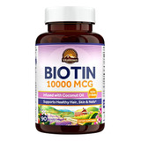 Vitalitown | Biotin | 10000mcg | 90 Veggie Softgels