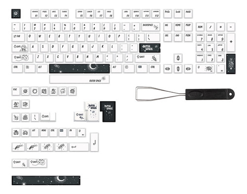 Tecla De Perfil N3outer Space Keycaps Para Gk61/64/68/108 Gm