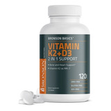 Vitamina D3 + K2 Bronson - 90mcg + 5000ui  X 120 Caps