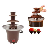 Mini Fuente De Chocolate 3 Niveles Eléctrica Acero