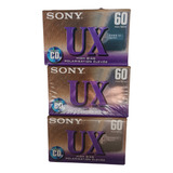 Cassette Sony Ux 60 Min. - Lote De 3