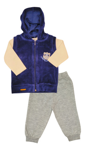 Conjunto Bebe Inverno Com Capuz Molinho E Confortável