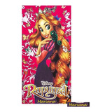 Toalha De Banho Rapunzel Personalizada Nome Bordado