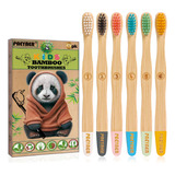 Paeyaer Cepillos De Dientes De Bambu Para Ninos, Cepillo De 