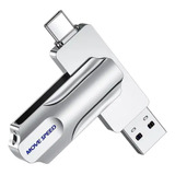 Pendrive Dual Flash Drive Movespeed 256gb | Usb 3.1 & Tipo-c