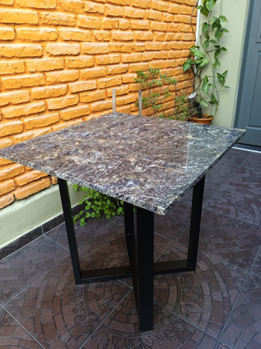 Mesa 70x70 De Granito Para Terraza, Bar