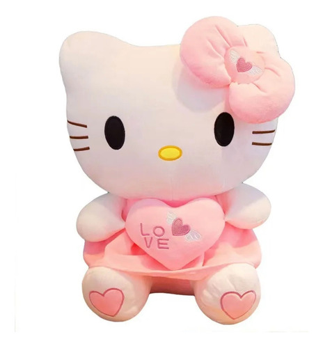 Peluche Hello Kitty Kawaii 35 Cm Terciopelo Suave De Felpa