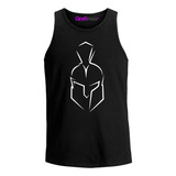 Polera Musculosa Sin Mangas Gym Casco Esparta Grafimax