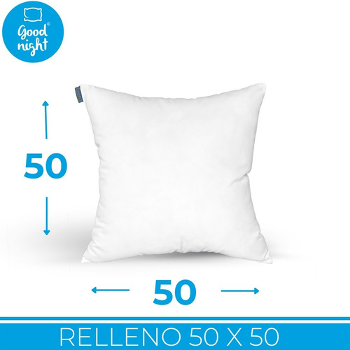 Relleno Para Cojín Monarca Microfibra Lavable 50x50 7 Pack