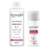Dermaglos Kit Facial Agua Micelar + Crema Ultra Volumen
