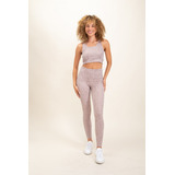 Set Mauve Lycra Conjunto Deportivo Mujer Gym Yoga