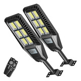 Tenkoo Led Solar Street Light Outdoor 2 Pack 25000lm 300w Se