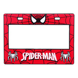 Portaplaca Para Moto Spiderman Hombre Araña 22.5 X 16.3cm