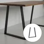 Patas Base De Hierro Mesa Escritorio De Madera X Unidad