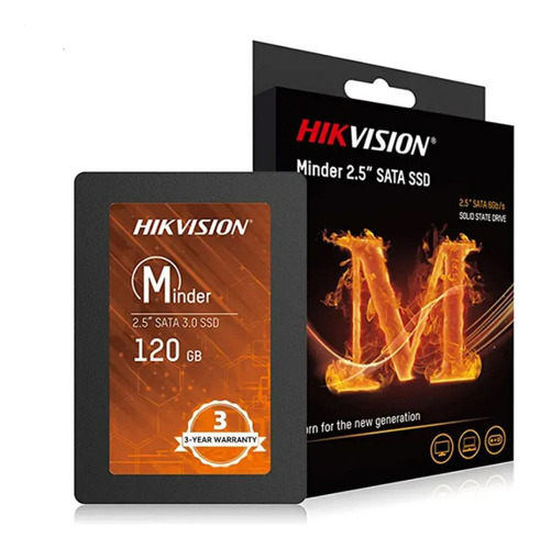 Ssd Hikvision Minder 120gb Sata 2,5'' 6gb/s 460mb/360mbs Nf