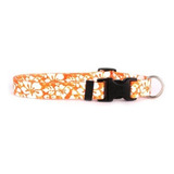 Collar Para Perro Floral Naranja 20  1  Mediano