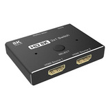 Conmutador 2.1 Compatible Con Hdmi 8k 2 En 1 Salida De Alta