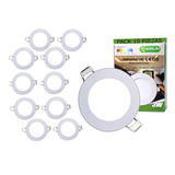 Paquete 10 Lamparas De Empotrar 3w Plafon O Bote Luz Led 