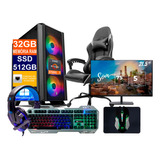 Pc Gamer Ryzen 7 5700g 512gb, 32gb + Monitor 21.5p + Cadeira