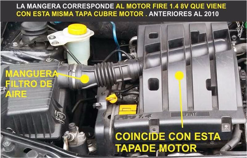Manguera Filtro De Aire Fiat Siena Palio 1.4 Fire  Admision Foto 3