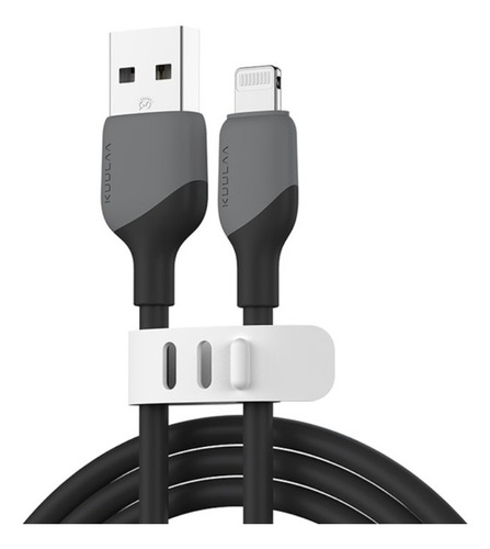 Cable Lightning Para iPhone Mfi De Carga Rápida Negro