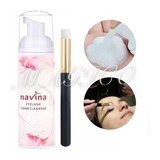 Lash Shampoo Navina Espuma Para Pestaña + Brocha Limpiadora