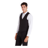 Chaleco Macowens De Vestir Elegante Slim Negro Hombre14002