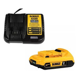 Cargador Dewalt 20v + 1 Bateria Dewalt 2.0ah Litio 20v -e.o.