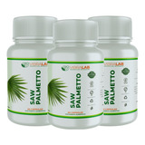 Pack 3 Saw Palmetto 180 Cap. 500mg 100% Natural. /prostata