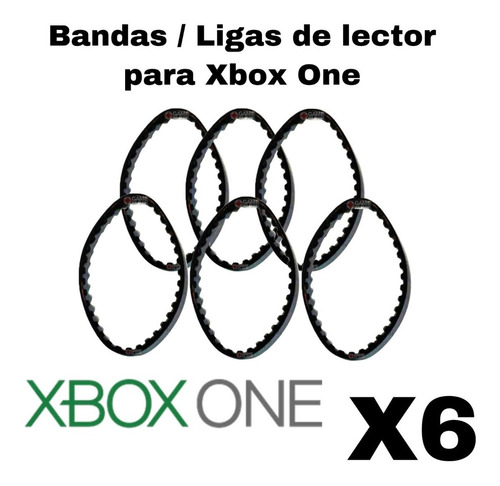 6 Liga Bandas Xbox One Y One S Lector / Lente Bandeja