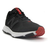 Zapatilla New Balance Hombre Mflshbw5 Negra Con Rojo