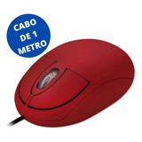 Mouse Classic Box Optico Vermelho Usb Multilaser Mo303 Lm1
