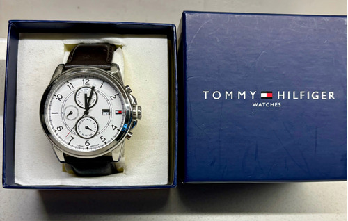 Reloj Hombre Tommy Hilfiger Impecable Cuero Importad 1710294