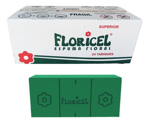 Floricel Foam Para Arreglos Florales 24 Pcs
